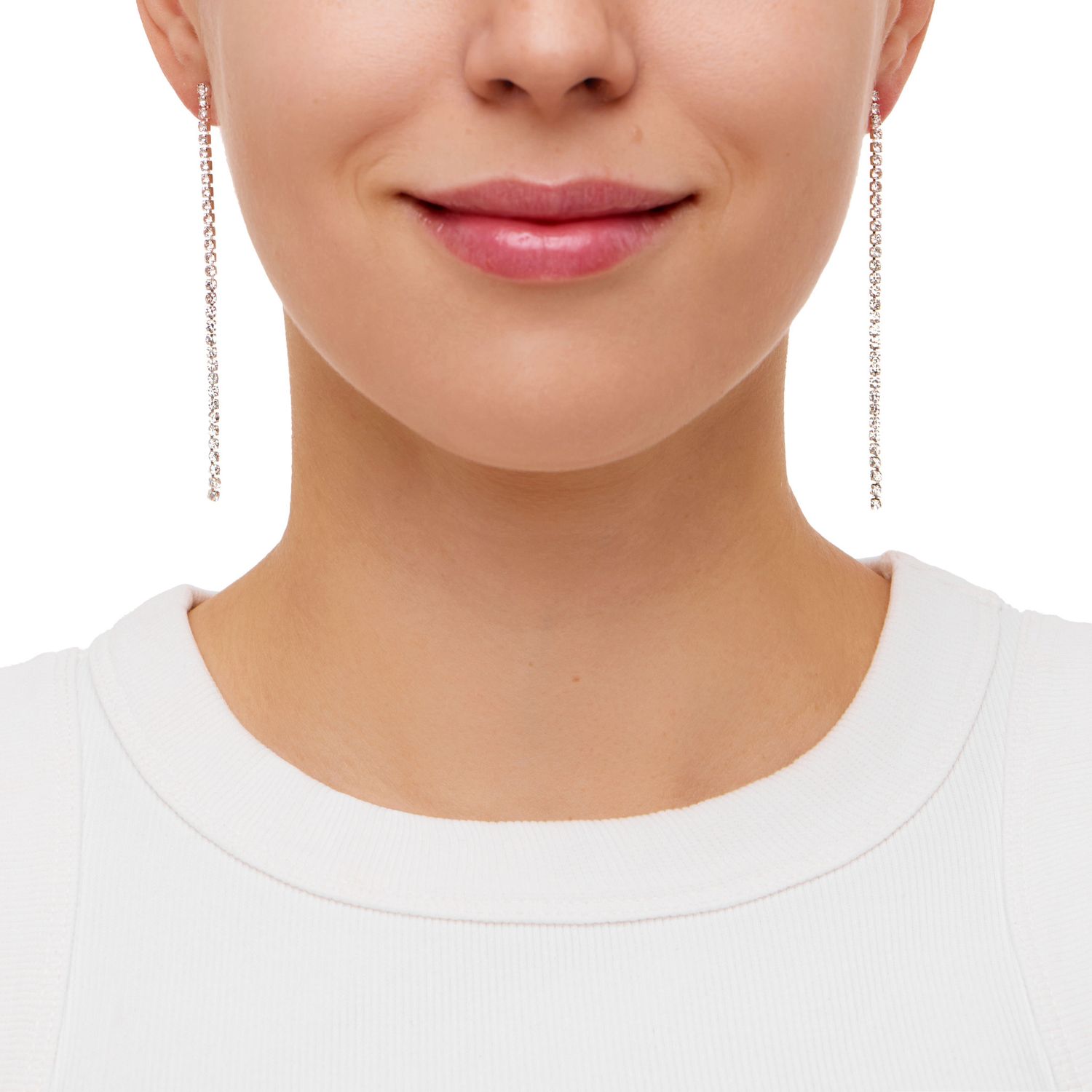 Серьги Tiny Floating Crystals Earrings