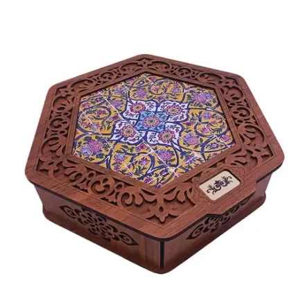 Деревянная шкатулка для хранения чая и чайных пакетиков 8259685 Иран