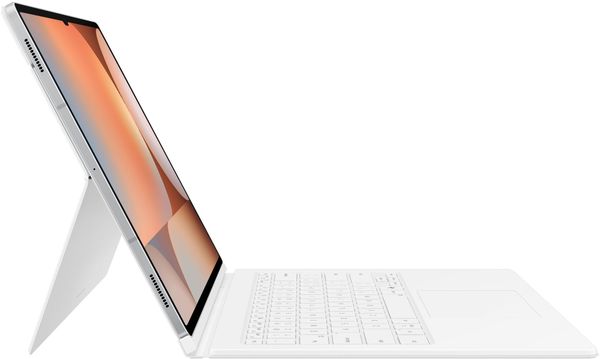 Чехол-клавиатура с тачпадом и клавишей AI для Galaxy Tab S10 Ultra, Tab S9 Ultra, Белый | White