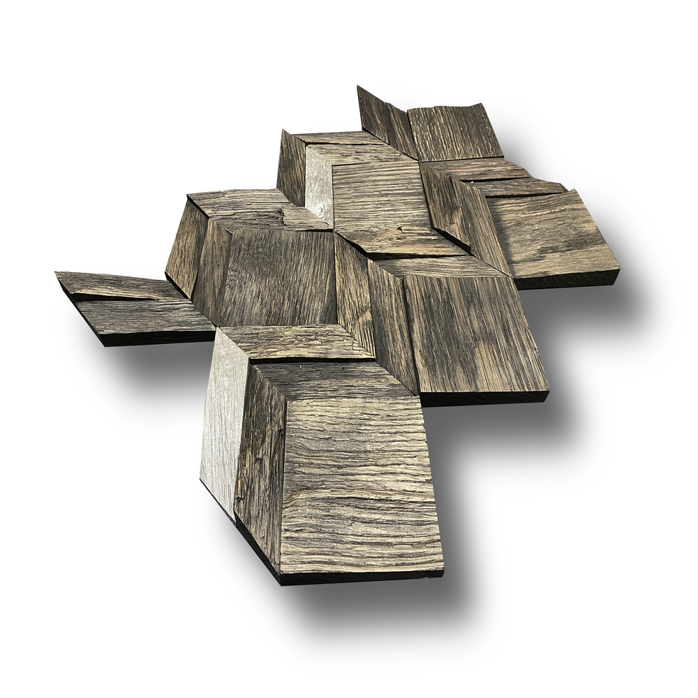 Деревянная мозаика для стен Wood Mosaic Вира эбен