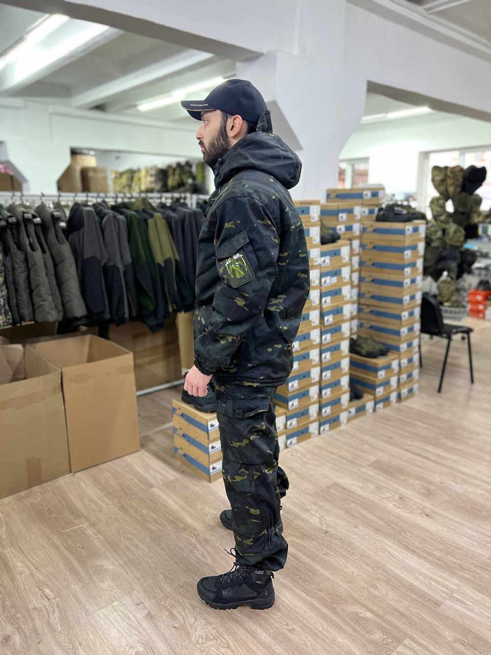 Костюм горка 5 зима / чёрный мультикам лайт 2