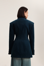 Платье-жакет из вельвета