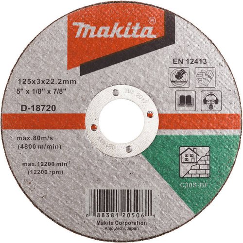 Диск абразивный Makita 125*3*22,2 камень   D-18720
