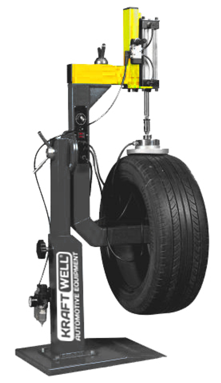 KraftWell KRW-88VLP Вулканизатор напольный с 2-мя нагревателями и пневмоприжимом