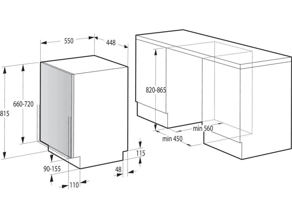 Встраиваемая посудомоечная машина Gorenje GV522E10S