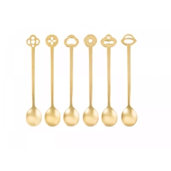 Sambonet - Набор из 6 ложек Oriental Party Gold. / артикул   52649G02  / GTIN 8014808113574