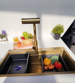 Многофункциональная кухонная мойка из нержавеющей стали BZ9949HS цвета Черный