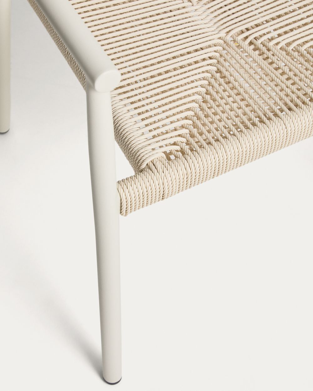 Уличный стул Livadia из бежевого алюминия и веревки