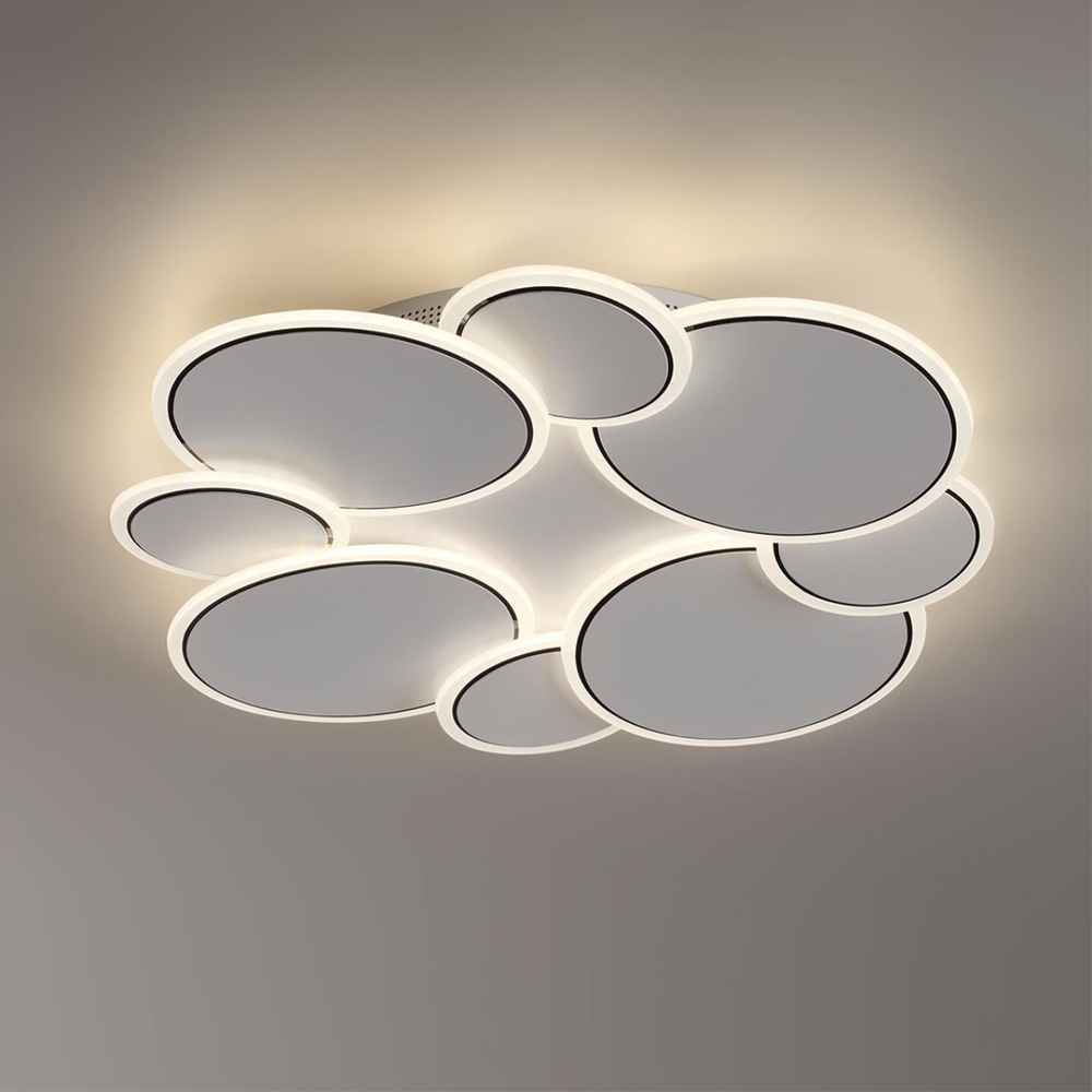 8011/80CL LEDIO LN25 белый, хром/белый металл/акрилл Потолочный светильник LED 80W 220V 3000-6000K BRIDGE