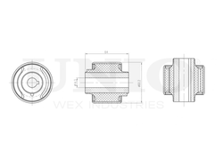 Сайлентблок задний переднего нижнего рычага UNIO RMP-20033