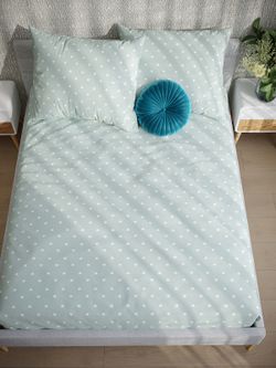 Постельное белье "Nicol" 2-спальный  наволочки 50х70 2шт Простынь на резинке 160х200 см Пододеяльник 175х215 см Сказка сатин