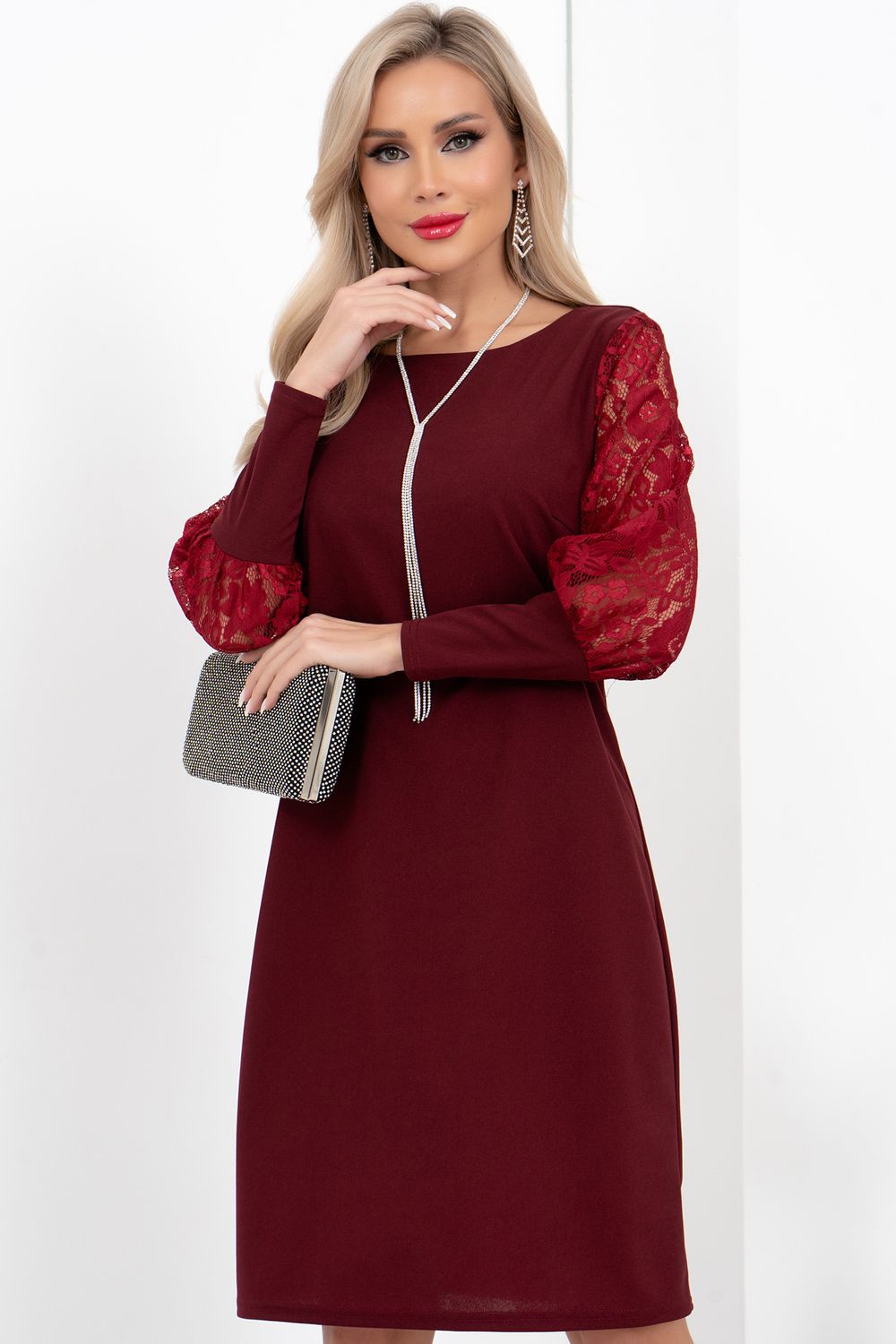 Платье Снежана (марсала) Р11-2002/3 Nikol