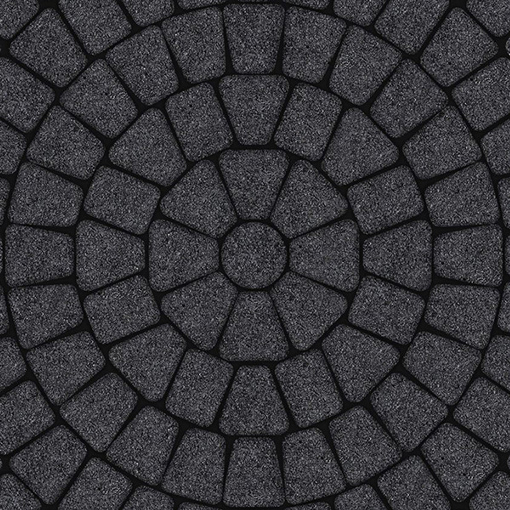 Тротуарная плитка КЛАССИКО (круг) - Стоунмикс Черный, комплект из 3 видов плит