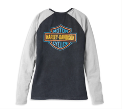 Лонгслив Bar Font Raglan Harley-Davidson