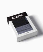 Мужские трусы боксеры Atlantic, набор из 2 шт., хлопок, черный + темно-серый, 2MBX-086