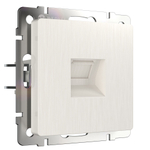 Розетка Ethernet RJ-45 (перламутровый рифленый)