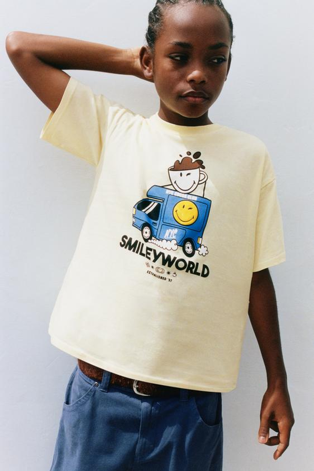 ZARA ФУТБОЛКА SMILEYWORLD®, ЖЕЛТЫЙ