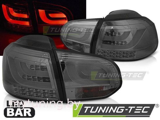 Задние фонари для Volkswagen Golf VI (08-12) LED темные