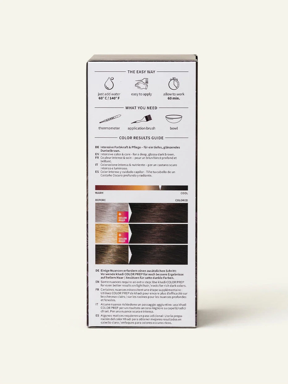 ТЕМНО-КОРИЧНЕВЫЙ оттенок - натуральная краска для волос Khadi Naturprodukte, 100 гр