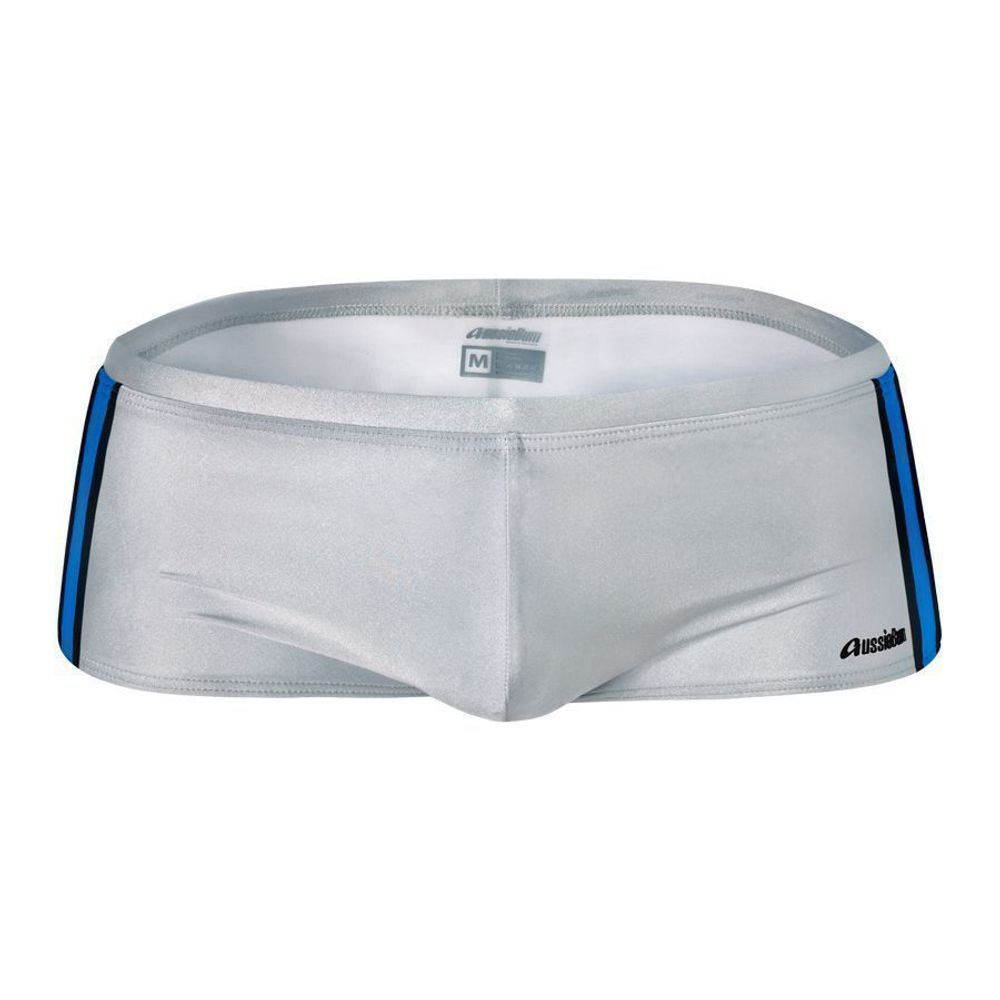Мужские плавки хипсы серебристые Aussiebum Squad Silver