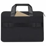 Сумка портфель HEIKKI ULTRA (ХЕЙКИ) с отделением для ноутбука 15,6", Total black, черная, 28х39х3 см, 272609