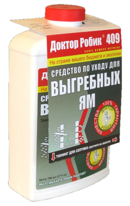 Биопрепарат Доктор Робик 798мл №409 для выгр.ям