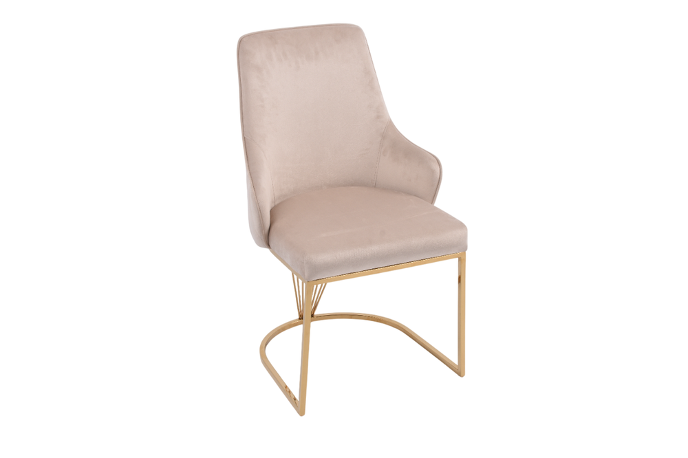 Стул обеденный Ist Casa Сиена, 62х57х90 см, бежевый, глянцевое золото