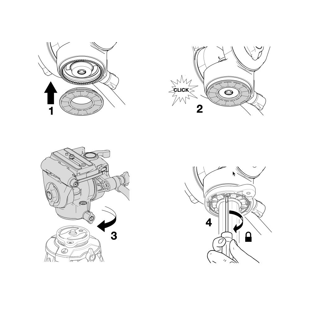 Адаптер Manfrotto MAONEQR-ADPFB60 60mm Flat Base Adapter для 500X
