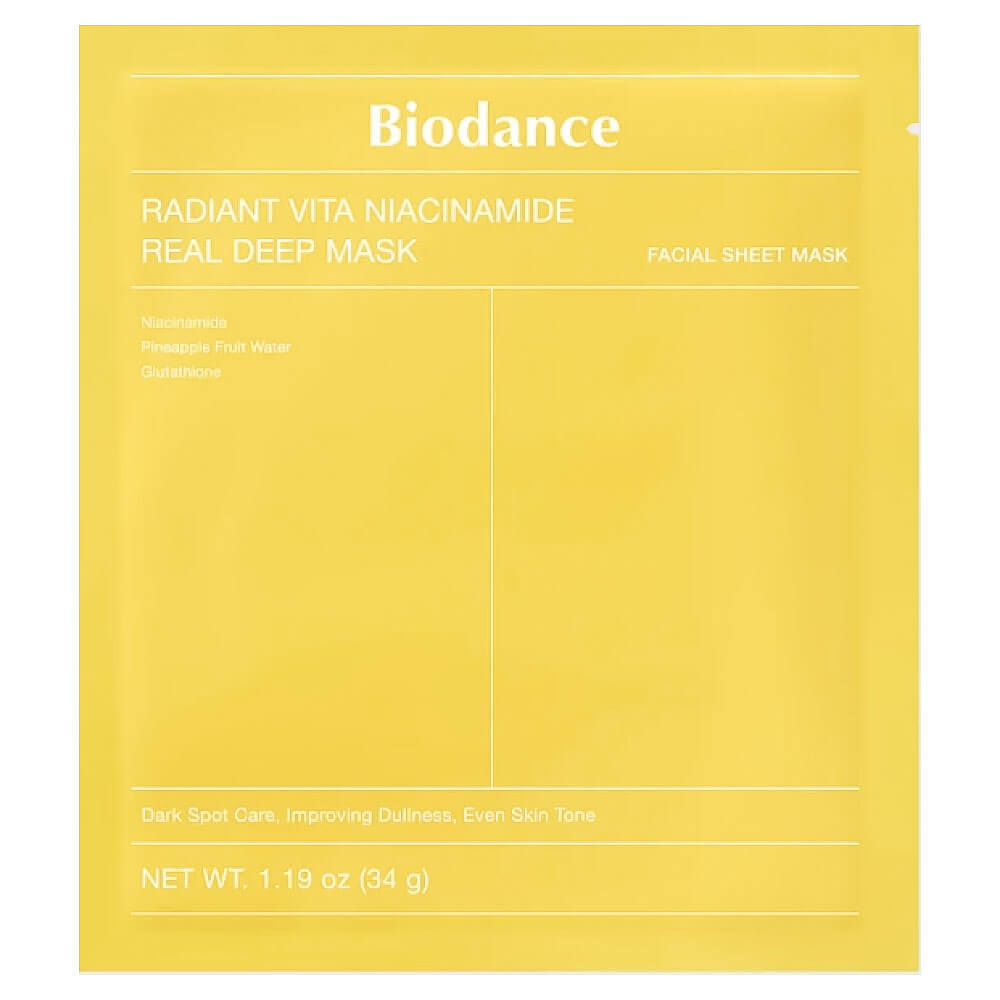 Biodance Гидрогелевая маска с ниацинамидом для сияния кожи Radiant Vita Niacinamide Real Deep Mask