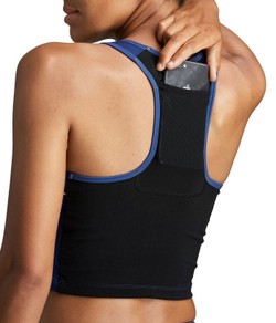 Женский топ теннисный Björn Borg Cropped Tank STHLM W - blue depths