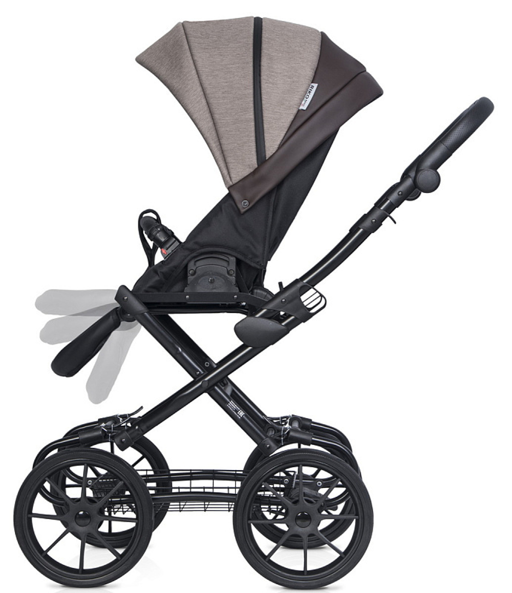 Детская коляска Riko Basic Pacco Classic 2 в 1 07 Mokka (кофейный-темно-коричневый)