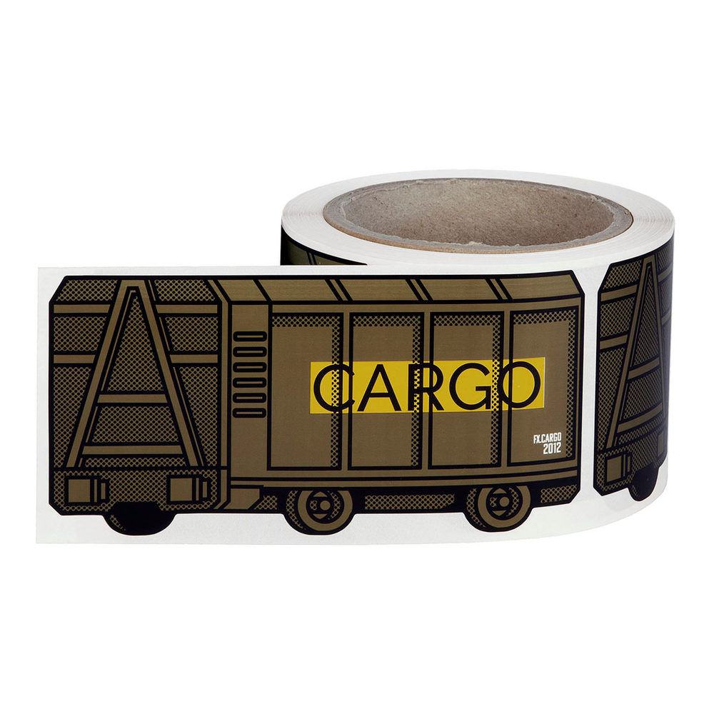 Наклейка FLUX 7х14см - (1шт) Cargo Train