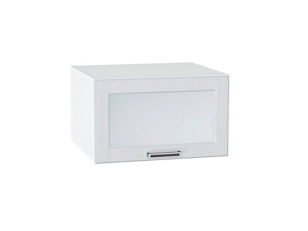 Шкаф верхний горизонтальный остекленный глубокий Прага