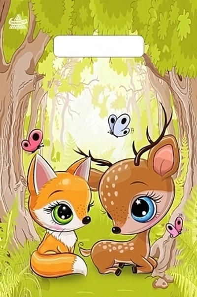 Пакет ПЭ с вырубной неусиленной ручкой 20x30см (30) (Волшебный лес) Тико (х100/3000)