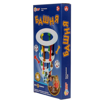 Игра настольная "Башня" 15*30*4см. 2008K1055-R (Умные игры)