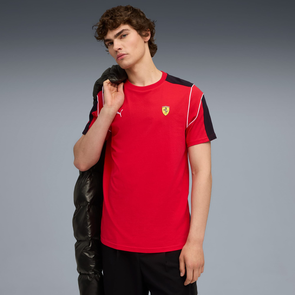 PUMA X SCUDERIA FERRARI MT7 МУЖСКАЯ ФУТБОЛКА, КРАСНЫЙ