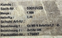 Гайка комбинированная шестигранная с подвижной шайбой М4. 10 штук. Сталь, оцинкованная, класс прочности 8. Шайба: несъемная, подвижная. BOLLHOFF - Германия