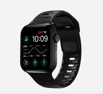 Ремешок Nomad Active Strap Pro Black, silver - Apple Watch Ultra (49mm) 8/7 (45mm)/6/SE/5/4 (44mm)/3/2/1 (42mm)