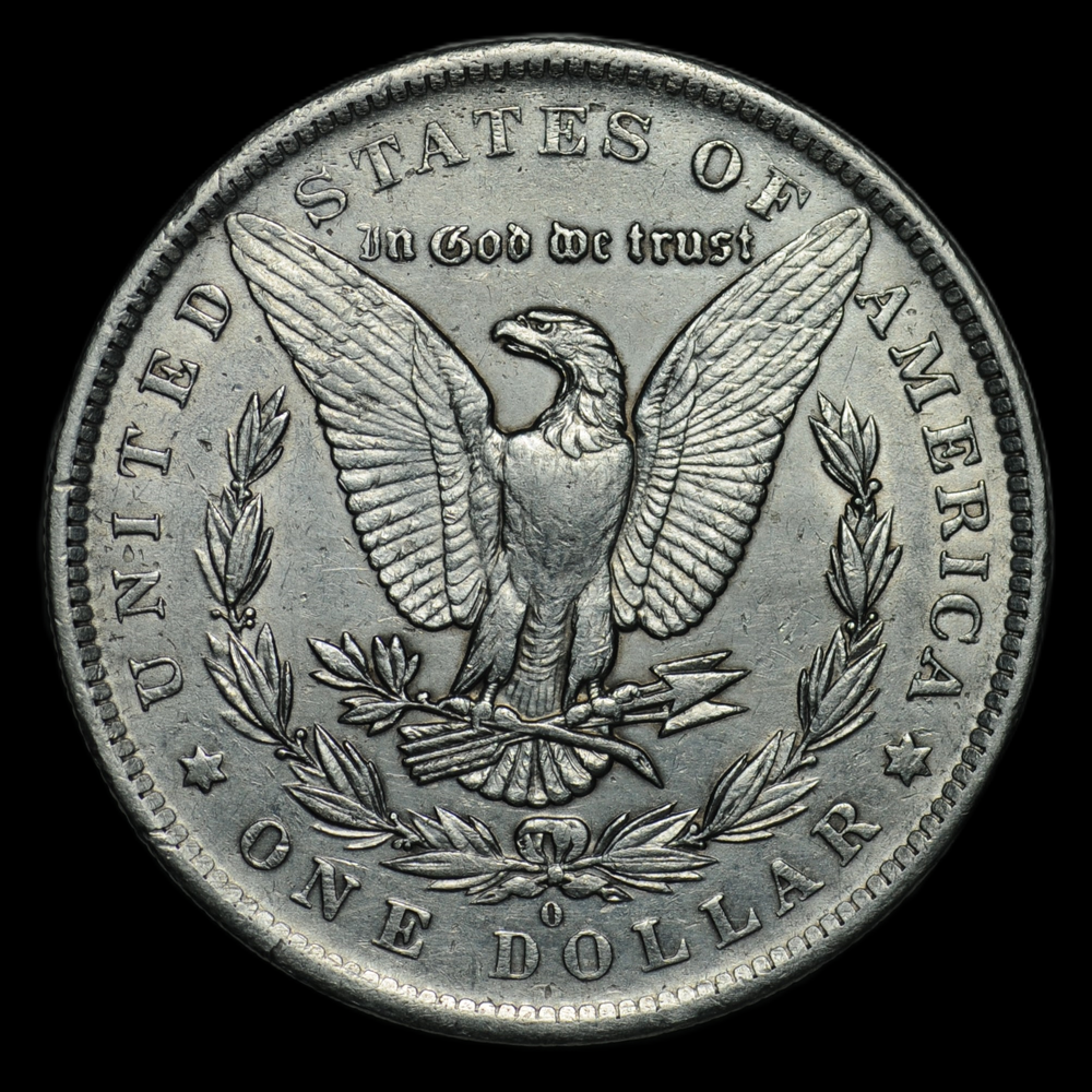 Крупная серебряная монета 1 доллар 1883 г. США