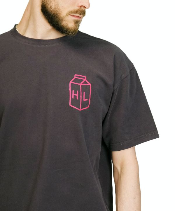 Футболка оверсайз Milk темно-серая - фото 3