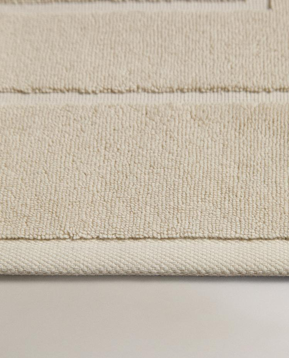 ZARA HOME ХЛОПКОВЫЙ НЕСКОЛЬЗЯЩИЙ КОВРИК ДЛЯ ВАННОЙ, СВЕТЛО-ЗЕЛЕНЫЙ