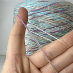 BRIGHT YARN; 70% ангора, 30% п/а; 600м/100гр; col. R094053BL, цвет секций: голубой, фиолетовый, оранжевый; S721