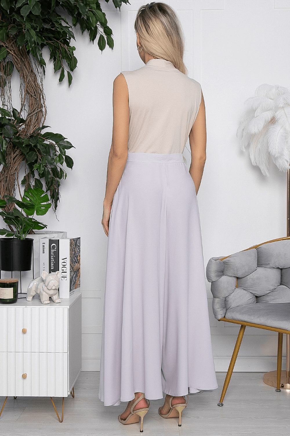 Брюки Камелия (светло-серые) Б10337 LT Collection