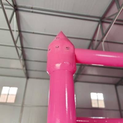 Розовый надувной батут – фотозона и реквизит для свадебных торжеств и праздников, 5*5*3,5 м