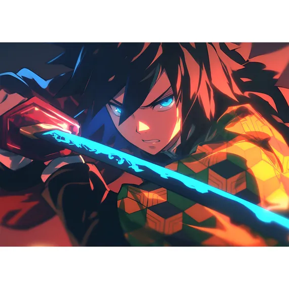 Постер Giyuu Tomioka - Demon Slayer