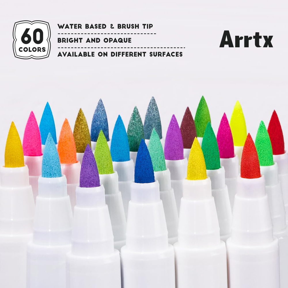 Arrtx акриловые маркеры 60 шт, Régulière 60A