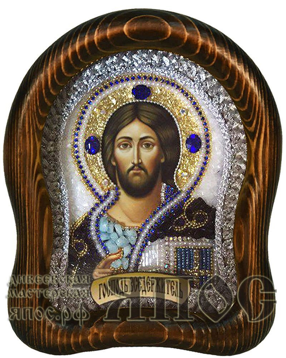Икона Господь Вседержитель бисер