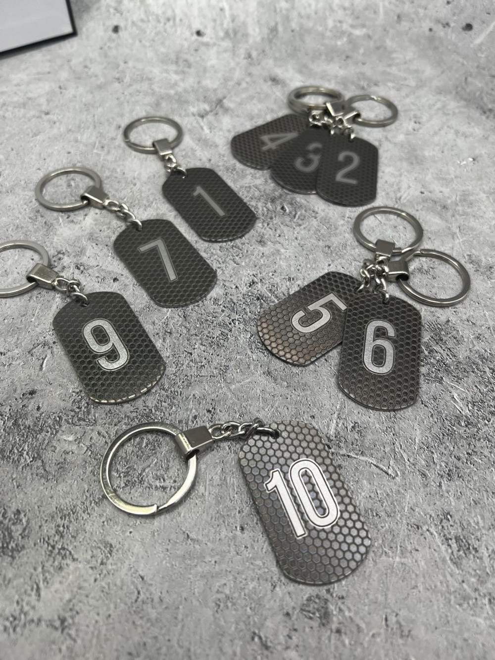 Номерки на ключи металлические