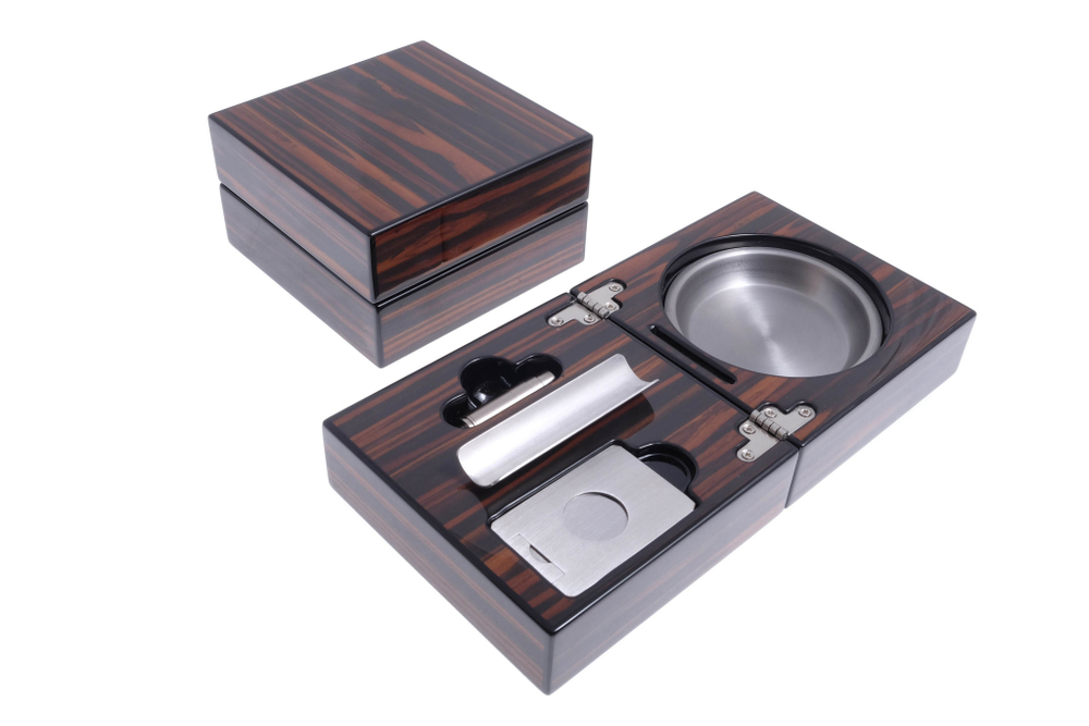 Пепельница Lubinski Макассар с набором, EF2693