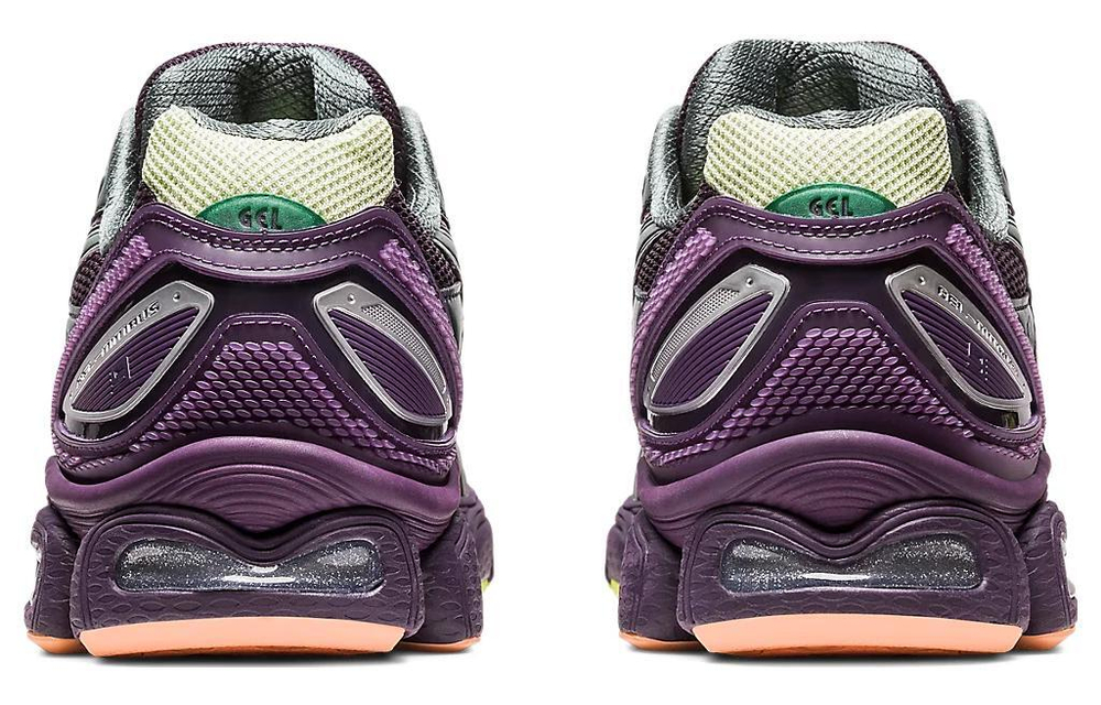 Brain Dead x Asics GEL-Nimbus 9 wear-resistant breathable low-cut sports casual shoes purple green